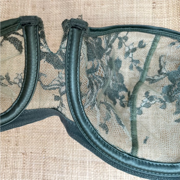 Designer luxury bra from I.D. Sarrieri in Seafoam green lace - Picture 2 of 4